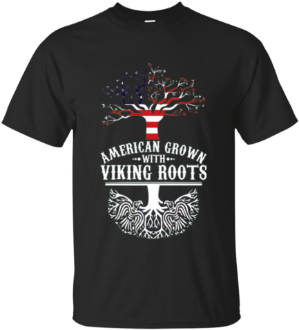 American Grown Viking Roots - Viking Roots T-shirt (480x480), Png Download