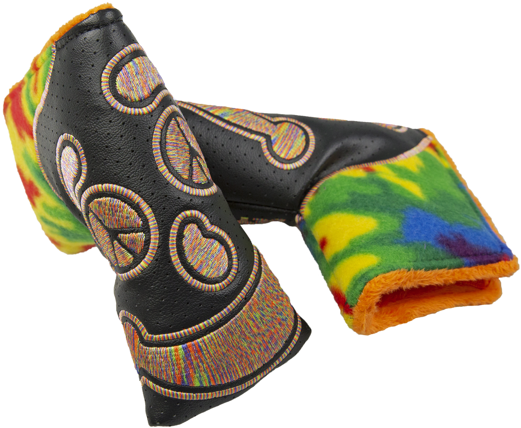 Rainbow Stitched Kool Aid Peace Tie Dye Headcover - Tie-dye (1200x1200), Png Download