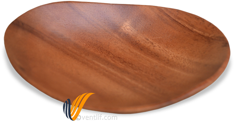 Egg Shape Sushi Serving Plate Wood Carving - Wood Carving (500x331), Png Download