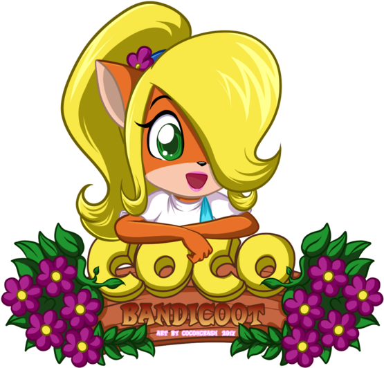 Coco Bandicoot Cute Logo By Coconcrash - Coco Bandicoot Cute (600x570), Png Download