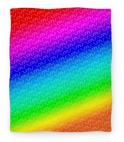 Emoticon Shrugs Rainbow Gradient Blanket - Shrug (484x484), Png Download