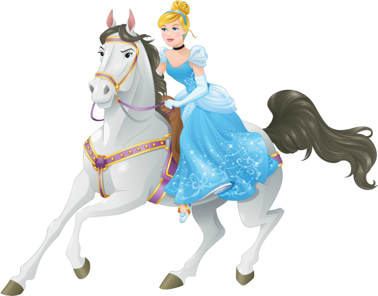 Nuevo Artwork/png En Hd De Cinderella - Cinderella Value Stickers (5) (1280x1013), Png Download