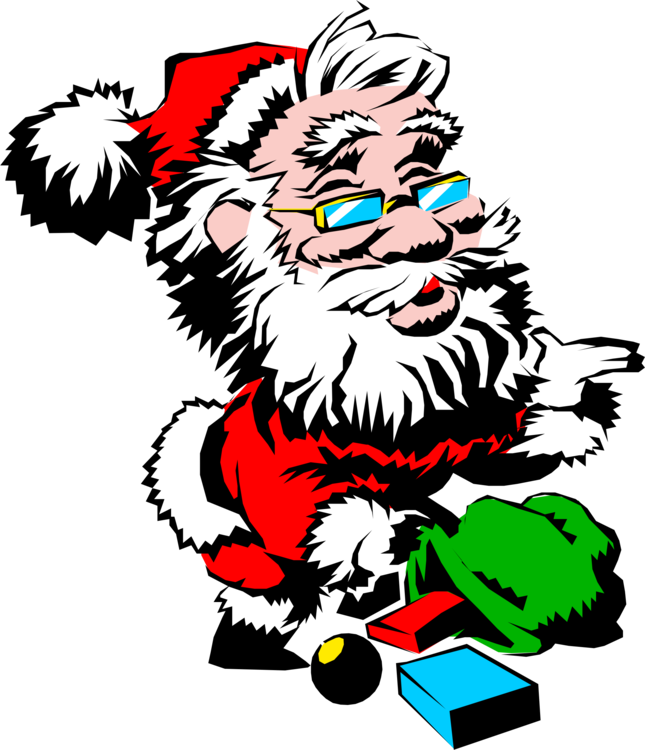 Santa Claus Christmas Tree Christmas Day Gift Song - Christmas Day (645x750), Png Download