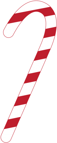 Candy Cane Clear Background (500x500), Png Download