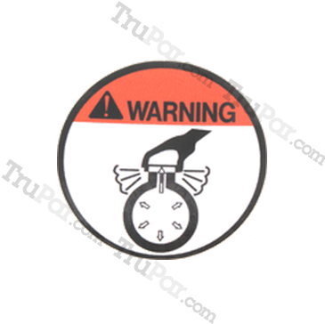 91a81-07200 Engine Radiator Warning Decal - Forklift (378x378), Png Download