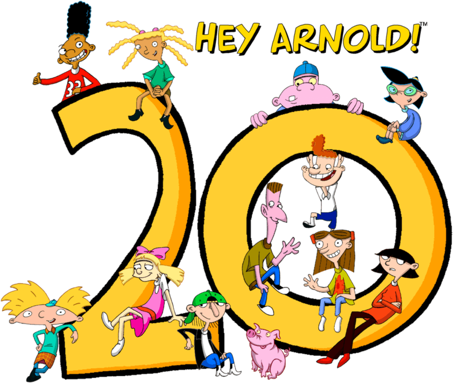 Hey Arnold Cliparts - Hey Arnold 20th Anniversary (956x836), Png Download