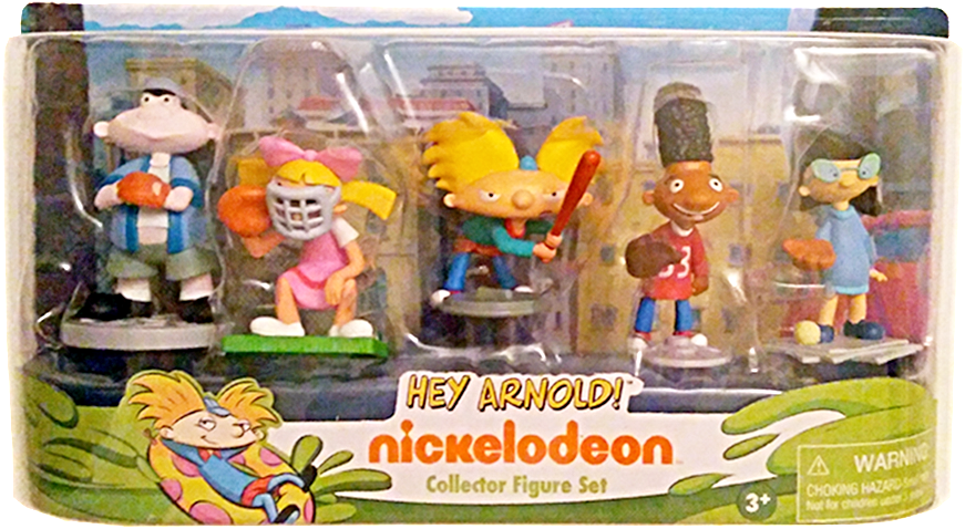 Nick 90s Hey Arnold 3 Inch Action Figure Set - Just Play Nick 90s Hey Arnold! 3 Inch Action Figure (900x960), Png Download