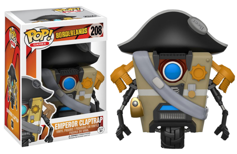 Emperor Claptrap Pop Vinyl Figure - Emperor Claptrap Funko Pop (768x499), Png Download
