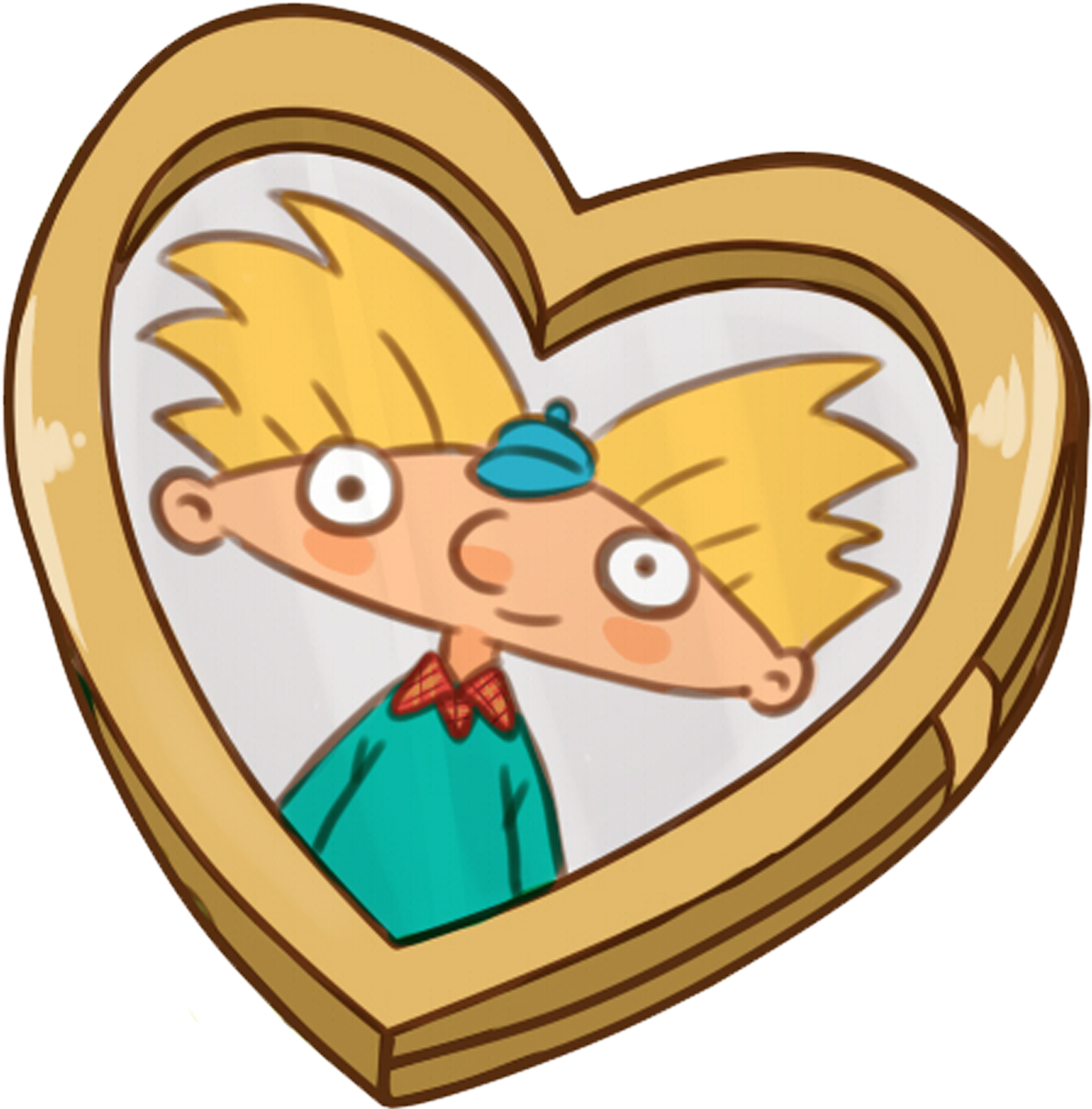 Hey Arnold Keychain Pack • Dokinana's Shop • Tictail - Heart (2550x3300), Png Download