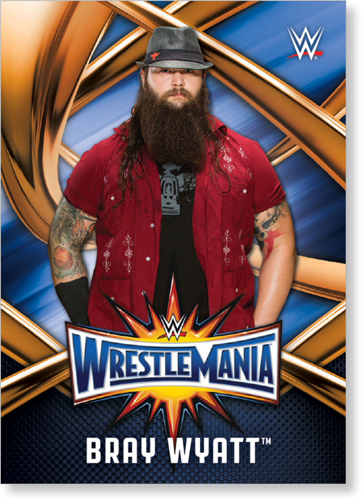 Bray Wyatt 2017 Wwe Road To Wrestlemania Wrestlemania - 17 Topps Wwe Road To Wrestlemania Hanger Box, Bronze (2000x2000), Png Download