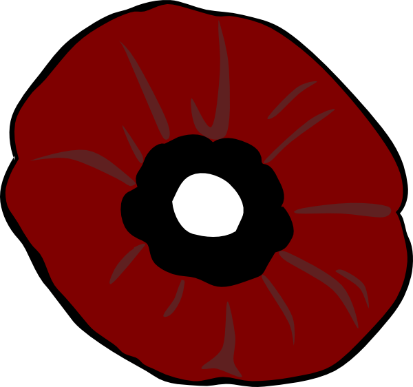 Red Flower Clipart 'poppy Flower' Vintage Botanical - Circle (600x562), Png Download