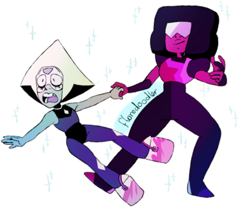 60 Images About 💠~peridot❢~💠 On We Heart It - Peridot Fusion With Garnet (500x443), Png Download