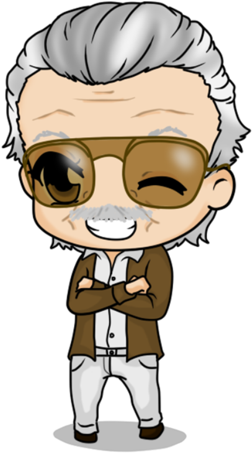 Graphic Library Library Malala Drawing Comic - Drawing Of Stan Lee (566x988), Png Download