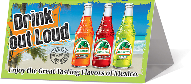 Custom Table Tent Printing - Jarritos Pineapple 370ml X 24 (623x276), Png Download