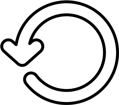 Circular Arrow Rotating To Left Vector - Icon (400x400), Png Download