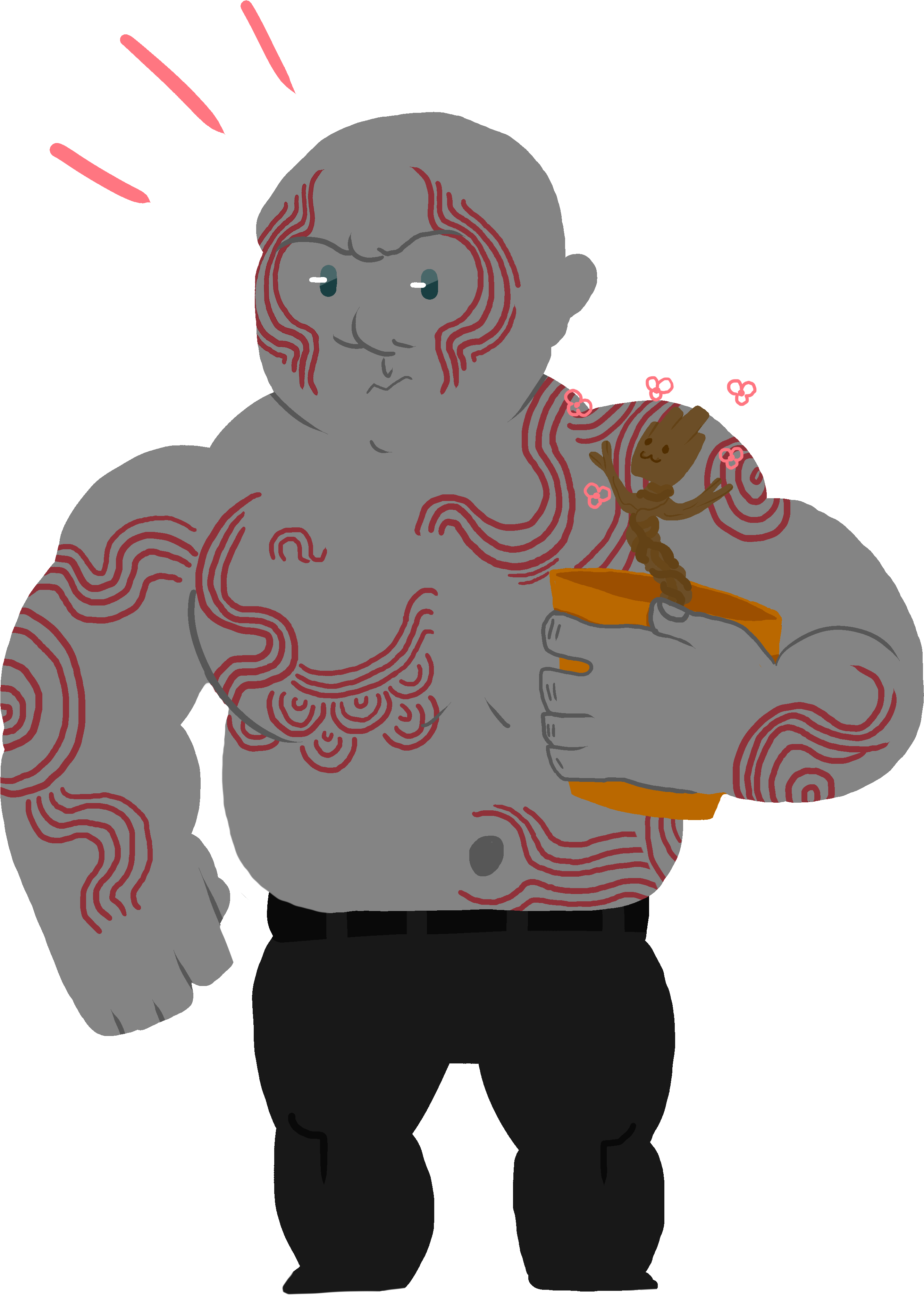 'its Your Turn To Babysit, Drax' - Illustration (3000x4000), Png Download