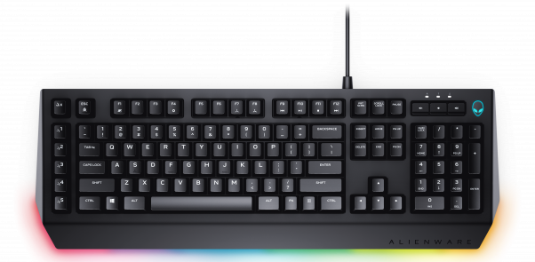These Two Keyboards, The Alienware Advanced Gaming - Alienware Pro Gaming Keyboard (602x295), Png Download