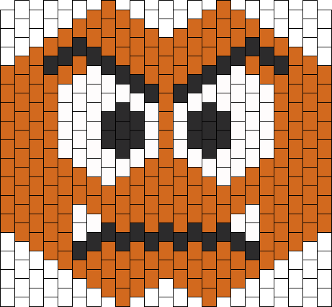 Goomba Mask Bead Pattern - Charizard Kandi Mask Pattern (484x447), Png Download