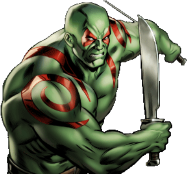 Marvel Drax (386x350), Png Download