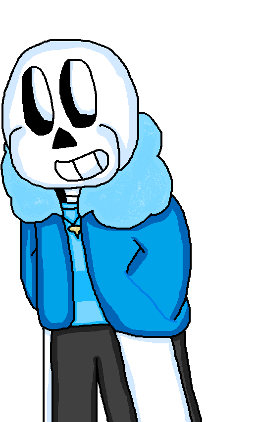 Here's Sans's Sprite - Cartoon (616x852), Png Download