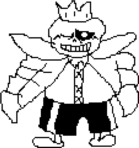 Storyshift-king Sans Sprite - Cartoon (1024x576), Png Download