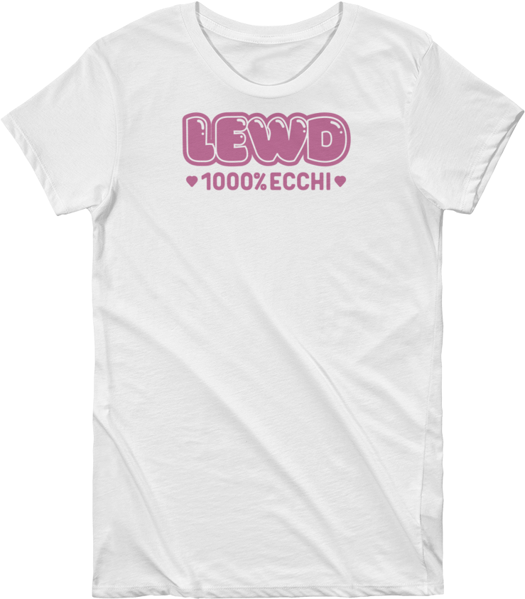 Lewd 1000% Ecchi - Active Shirt (1000x1000), Png Download