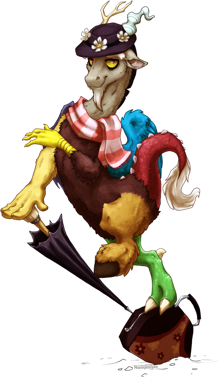 Meaninglessspine, Bag, Clothes, Crossover, Discord, - Cartoon (866x1381), Png Download