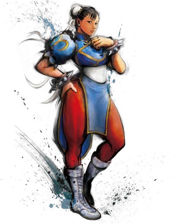 Chun Li Street Fighter 5 Png - Street Fighter Art Style (613x751), Png Download