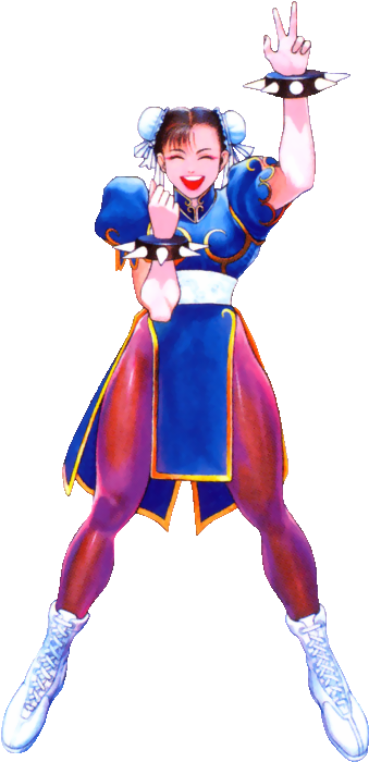 Chun-li's Victory Pose - Street Fighter Ii The Animated Movie Concept Art (365x735), Png Download