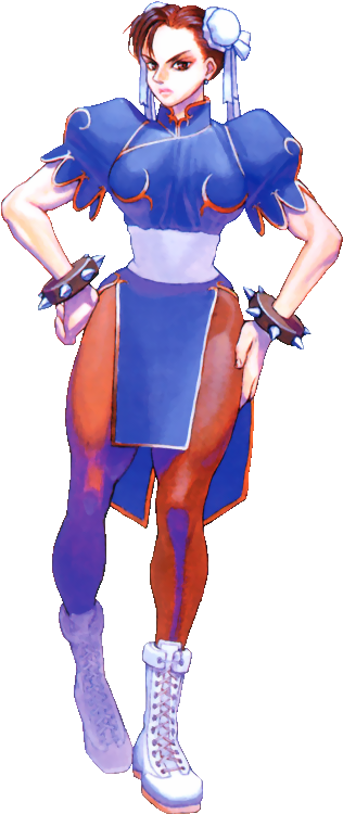 Chun-li As Seen In Super Street Fighter 2 - Street Fighter 2 Chunli (340x775), Png Download