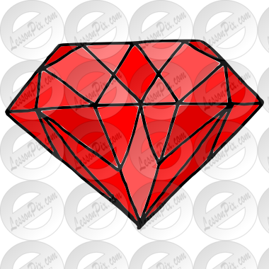 Diamond Clipart Ruby - Ruby Clipart (380x380), Png Download