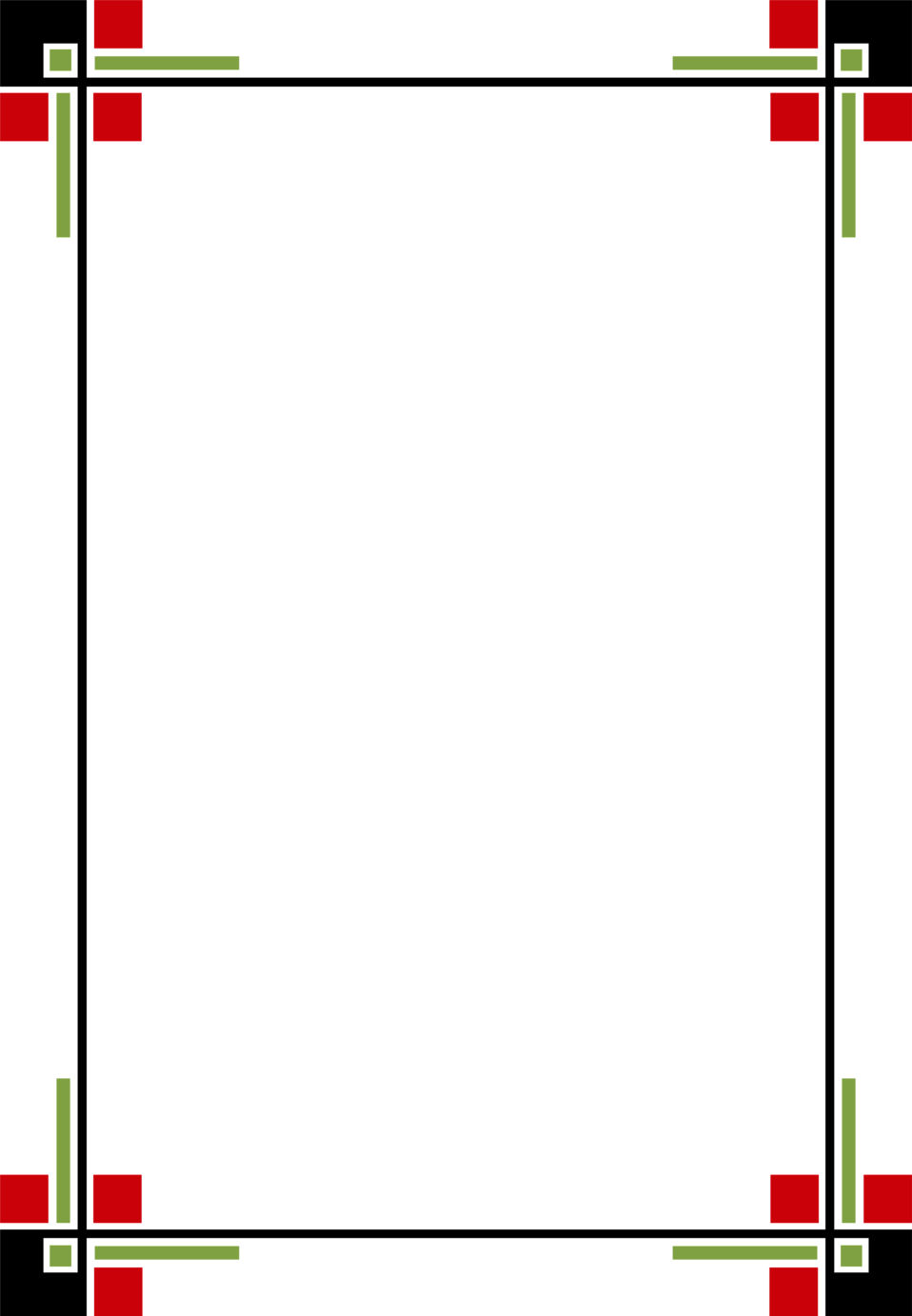 Border Frames Png - Free Borders And Frames (958x1383), Png Download