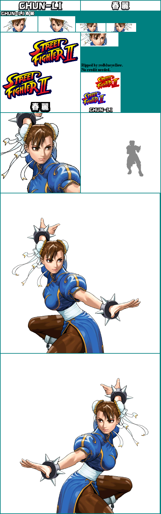 Chun-li - Chun Li (518x1648), Png Download