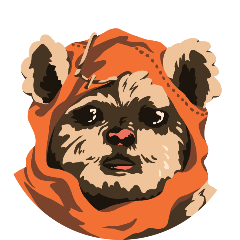 Ewok By Aiwethryne On Deviantart Picture Library - Drawing (800x800), Png Download
