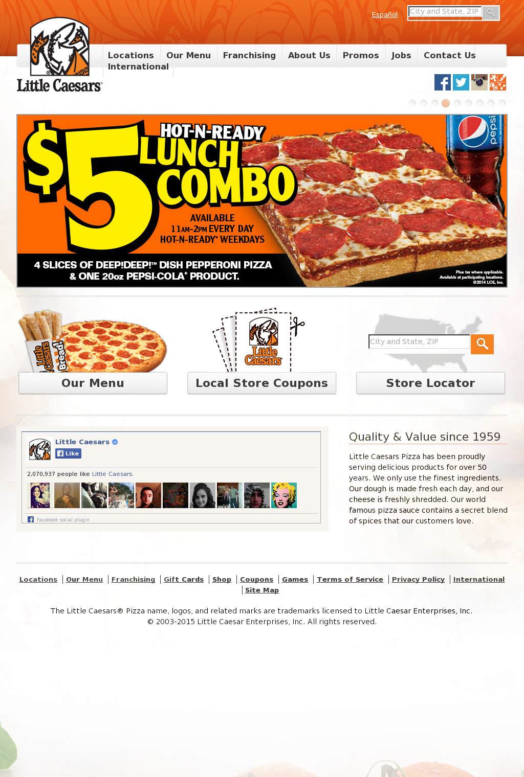 Little Caesars Competitors, Revenue And Employees - Flyer (1024x1520), Png Download