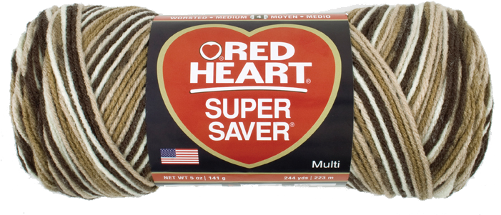 Perfect For Ewok Fur - Coats Red Heart Super Saver Yarn Shaded Browns E300 (826x482), Png Download