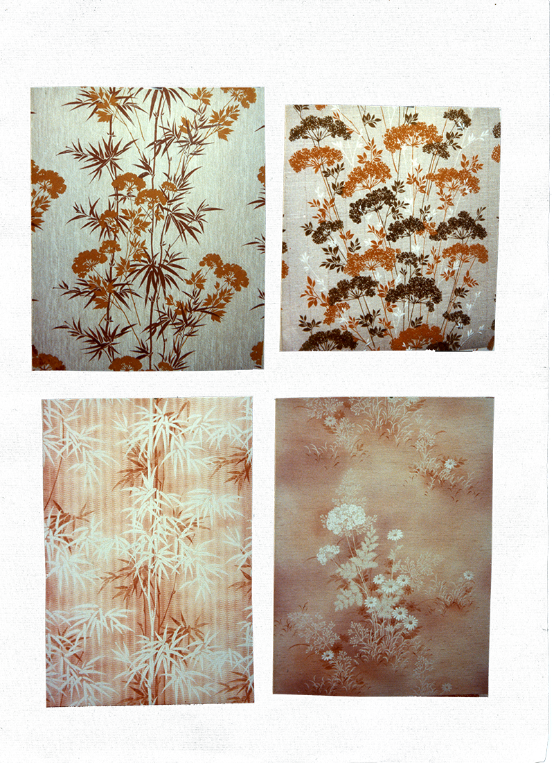 A With Flower Wallpaper And Rope Binding - Motif (800x1101), Png Download