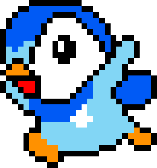 Piplup - Minecraft Dessin Pixel Art (840x640), Png Download