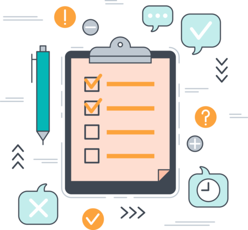 Survey Icon - Cards Para Rede Social (500x463), Png Download