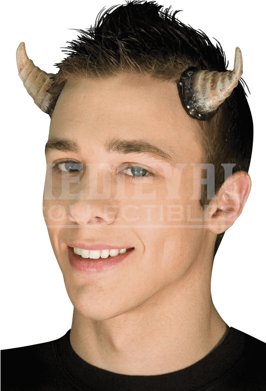 No-glue Bone Goat Horns - Cinema Secrets Goat Horns - Bone (800x800), Png Download