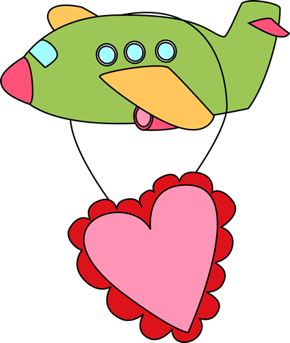 Cute Airplane Clipart - Boy Valentine Clip Art (424x500), Png Download