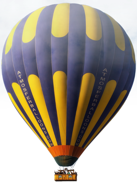 Hot Air Balloon (480x635), Png Download
