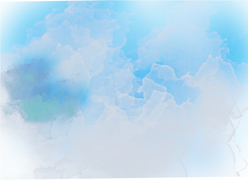 Ftestickers Watercolor Background Clouds Teal Blue (1024x1024), Png Download