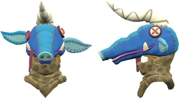 Wii U The Legend Of Zelda Breath Wild Moblin Mask - Animal Figure (750x650), Png Download