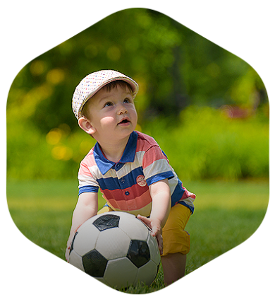 Football Field - Boy (390x427), Png Download