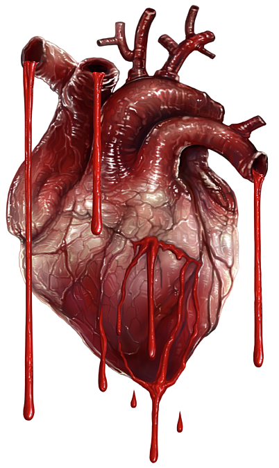 Clip Art Royalty Free My Iphone X Case For Sale By - Bleeding Human Heart Png (583x700), Png Download