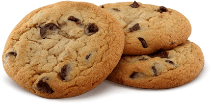 Biscuit Png - Chocolate Chip Cookies Png (444x320), Png Download