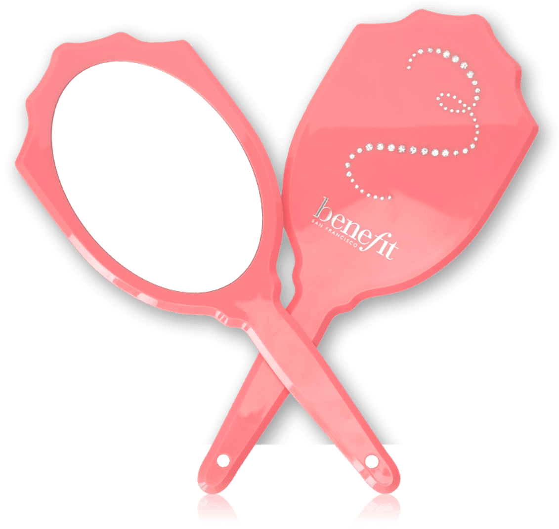 Benefit Rhinestone Hand Mirror - Benefit Hand Mirror (1220x1380), Png Download