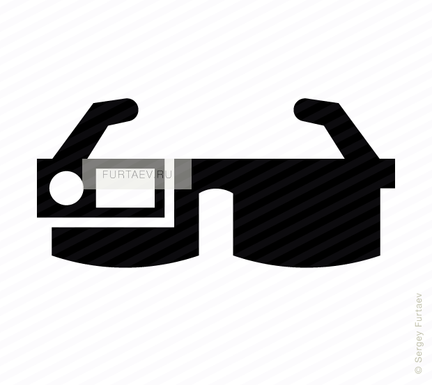 Vector Icon Of Smartglasses - Smart Glasses Vector Png (620x553), Png Download