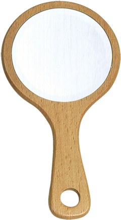 Redecker Handspiegel Kosmetikspiegel Ø 11 Cm (349x510), Png Download